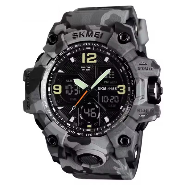 Skmei 1155b Gray Camouflage Watch