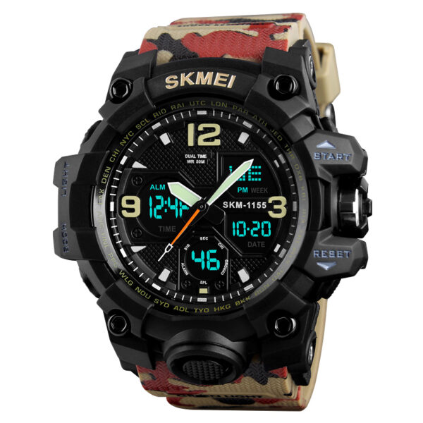 Skmei 1155b Red Camouflage Watch